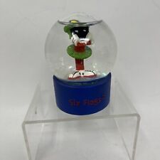 RARE Warner Bros Looney Tunes Marvin The Martian Snowglobe Six Flags Mini Globe picture