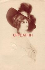 1912 ELEGANT WOMAN amazing hat ILLUSTRATION - J. KNOWLES HARE, Jr cpyrt 1910 picture