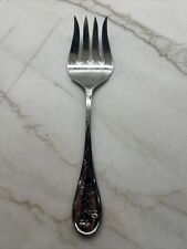 Towle Supreme Cutlery WILDFLOWER Stainless Cold Meat Serving Fork picture