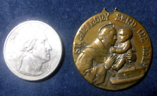 St Anthony of Padua Vintage Large Bronze Medal picture