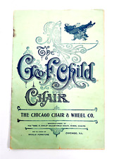 c1890 Geo Child Chicago Chair Catalog Invalid Medical Operating Chairs Tables  picture