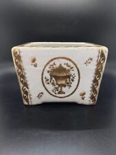 United Wilson 1897 JUWC Porcelain Gold and White Planter - C1 picture