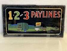 Vintage John Ascuaga's Sparks Nugget Hotel Casino Slot Machine Glass Paylines picture