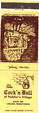 The Cock 'n Bull of Peddler's Village, Lahaska, Penna Vintage Matchbook Cover picture