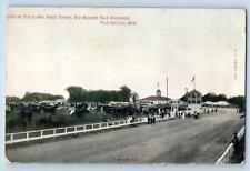c1910's Horse Racing Race Track Big Badger Fair Platteville Wisconsin Postcard picture