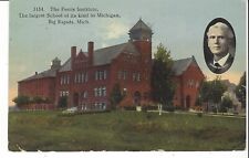 1914 BIG RAPIDS, MICHIGAN POSTCARD FERRIS INSTITUTE LARGEST SCHOOL OF ITS KIND picture
