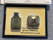 PACO RABANNE Pour Homme gift set eau de toilette & soap w/ picture frame 1990's picture