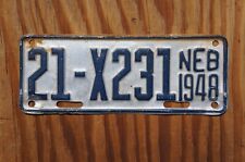 1948 Nebraska License Plate # 21 X 231 picture