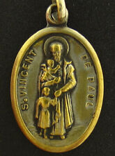 Vintage Saint Vincent De Paul Medal Religious Holy Catholic picture