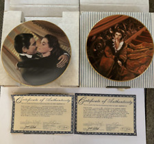 SET OF 2 W.L. GEORGE GONE WITH THE WIND CRITICS CHOICE PLATES  **NEW** picture