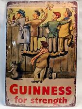 Guinness Beer Tin Sign Metal - Bar Irish Pub Guinness For Strength  picture