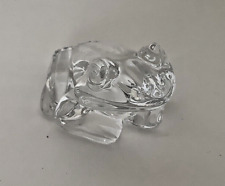 WATERFORD Crystal Frog Small Marked On Base EUC picture
