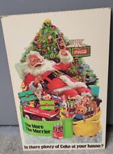 Coca Cola advertising Sign Santa Claus Is There Plenty Of Coke at Your House picture