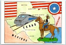 Postcard - T.G.V. au Texas en 1998 - Texas picture