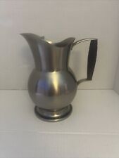 VTG Oneida Stainless Steel Pitcher 2.5 Qt Capacity With Ice Guard Wooden Handle picture