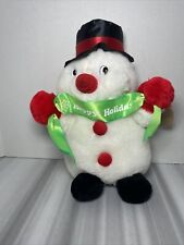 Vintage Cuddle Wit 1996 Snowman Happy Holidays With Tags picture
