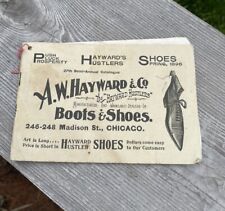 Vintage Original 1896 Hayward Hustler Boot & Shoe Catalog Mens Womens Child picture
