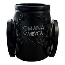 NEW Romana Sambuca Plastic BLACK Shot Glass ROMAN CHARIOT Pull Back Sambvca RARE picture