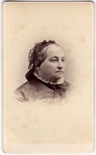 CIRCA 1880s CDV G.W. RACH BIGGER LADY IN DRESS HARVARD OR YALE BROADWAY NEW YORK picture