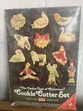 Vintage 1978 Kraft The Twelve Days Of Christmas Plastic Cookie Cutters  picture