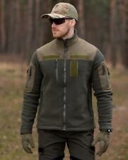 Tactical Fleece Jacket Khaki L, Military Fleece with Zip, Men's Jacket new picture