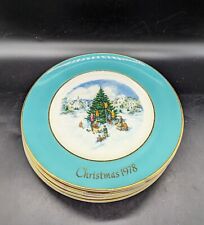 Lot/5 Vintage Wedgwood For Avon The Christmas Plate Series 1975-1979 9