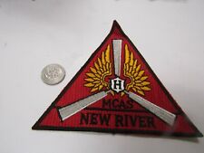 PATCH MILITARY OLDER US MARINE CORPS USMC MCAS NEW RIVER HUGE 9 INCHES picture