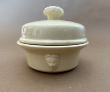 Antique French Pate Pot Terrine Brevetee Simplex Fioe Gras Lidded Pot #12 picture