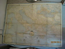 VINTAGE CLASSICAL LANDS OF THE MEDITERRANEAN MAP March 1940 National Geographic picture