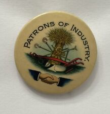 Vintage Antique Patrons Of Industry Fraternal Handshake Pin - RARE picture
