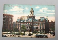 Antique 1909 Souvenir Postcard City Hall Building Detroit Michigan picture