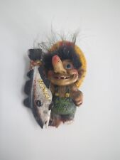 Vintage Nord Souvenir Troll Fisherman Fish Catch of the Day Norway Magnet picture