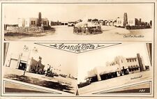 E47/ Benton Harbor Michigan RPPC Postcard 1938 Grande Vista Motel Restaurant 3V picture