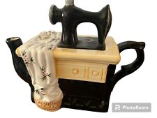 Mini Teapot Sewing Machine WBI China Collectible Decorative *Chips* picture
