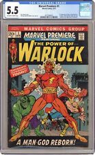 Marvel Premiere #1 CGC 5.5 1972 4072366003 1st app. Warlock picture