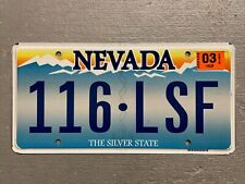 NEVADA LICENSE PLATE THE SILVER STATE RANDOM LETTERS/NUMBERS NICE COOL😎 picture