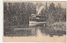 Steamer Topinabee Petoskey MI Vintage Postcard Devils Elbow Inland Route  picture