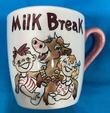 Vintage 1950-60’s  Milk Break Child's Cup.  I Belong To ———— On Bottom. New. picture