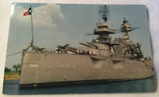 Postcard San Jacinto Battleship Texas TC-653 Veteran Of 2 Wars 1951 Battle MTY1 picture