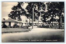 c1940's Rainbow Motel Exterior Roadside Sarasota Florida FL Unposted Postcard picture
