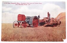 RARE c1910 Gas Traction Company Adv. Postcard - Big 4 Tractors - Campbell, MN picture