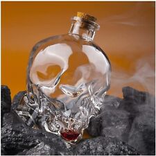 120ml Crystal Glass Skull Bottle,Halloween Skull Glass Potion Bottle picture