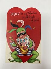1950s Valentine Jester Playing Mandolin Vintage Made in USA picture