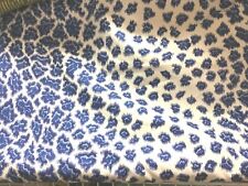 New Brunschwig & Fils English Leopard Royal Blue Cotton Fabric by the Half Yard picture