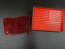 Vintage Fourth of July 4th Plastic Cookie Cutter Flag Lot Tupperware HRM picture
