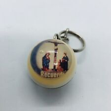Spanish Psalms Lord Hear My Prayers Acrylic Ball Keychain w/ Mary at the Cross picture