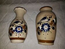 Vintage Matching Tonala Mexican Pottery. Sandstone And Textured Glazed. Both 11