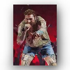 Post Malone #16 Sketch Card Limited 2/50 PaintOholic Signed picture