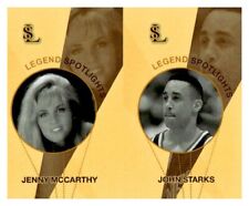 #UL2596 JENNY MCCARTHY, JOHN STARKS Uncut Spotlight Card Strip picture
