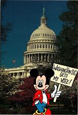 Rare Disney Postcard Mickeys Washington DC Collection Nation Capitol Lawson New picture